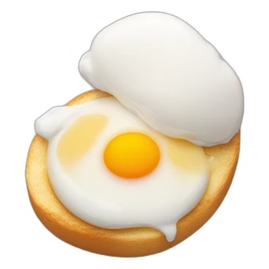 Poached-egg sticker