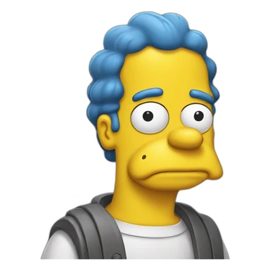 Omer simpsons qui fume sticker