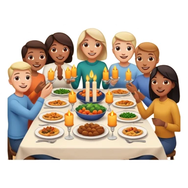 dia de jantar com amigos de infancia sticker