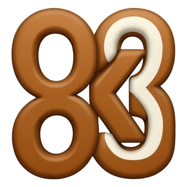 Make furry letters that say 26 sticker