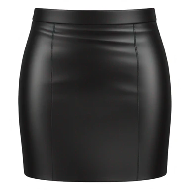 Black leather mini skirt isolated sticker