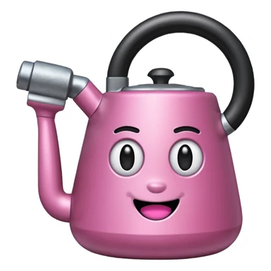 Emoji of pink stanley sticker