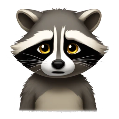 Raccoon is sad sticker