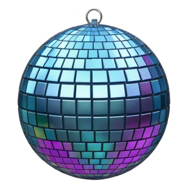 Black disco ball  sticker