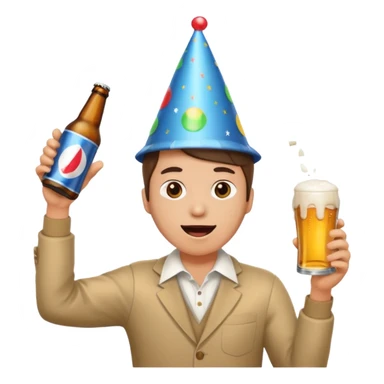 throwing one beer can at party sticker