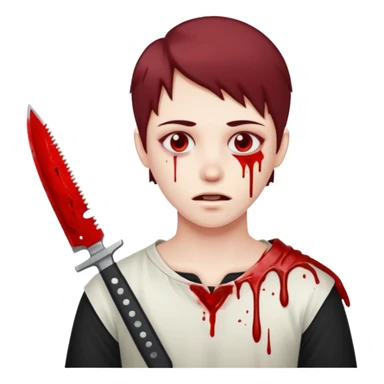 Tu sens sur sang un couteau sticker