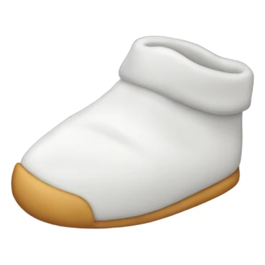 A hand with a slipper sticker