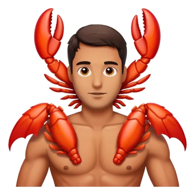 Chinese lobster wings as man sticker