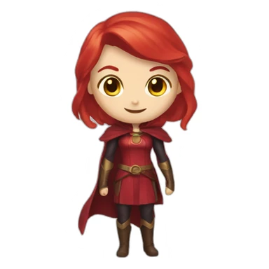 Scarlet whitch Marvel sticker