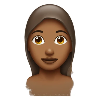 Water droplets on brown woman  sticker
