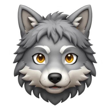 Minecraft wolf emoji for discord with a hand petting the dog on the top of its head sticker