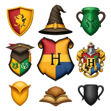 Make emoji of the Howarts house logos. sticker