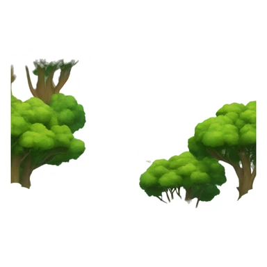 Forest with rainbow river sticker