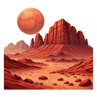 Mars sticker
