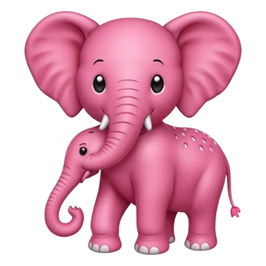 Strawberry elephant sticker