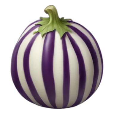 striped fat eggplant sticker
