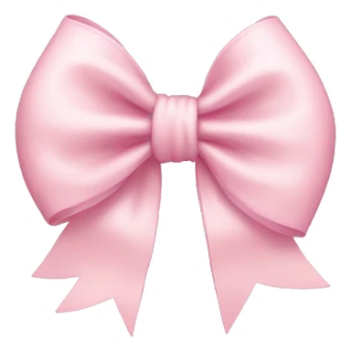 light pink bow sticker