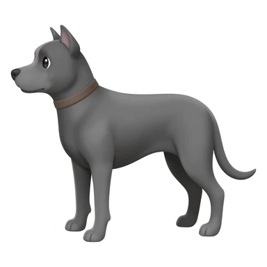 dog gray sticker