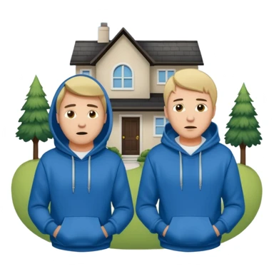 two guys trespassing their house sticker