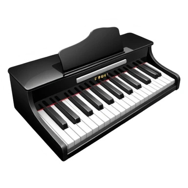 The black and white keys sticker