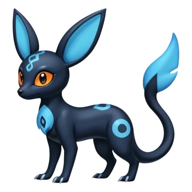 Shiny Aural Umbreon-Amaura-Salandit-Fakémon-fusion (full body) sticker