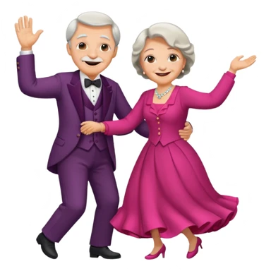 old people Waltz sticker