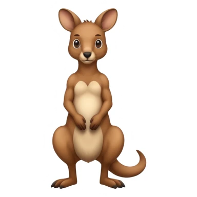 realistic kangaroo sticker