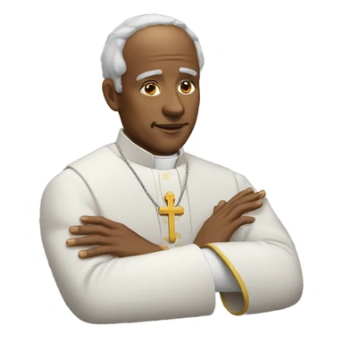 bishop laying on hands sticker