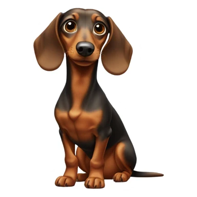 Weenie dog sticker