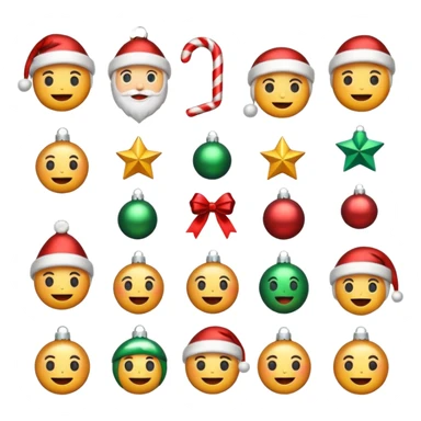 Aesthetic Christmas emojis sticker