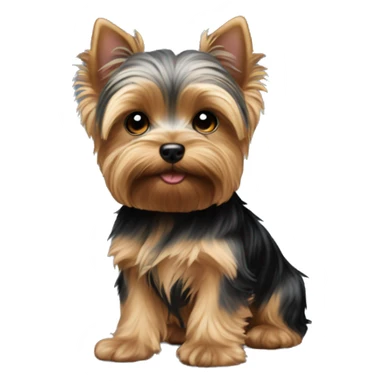 Yorkie puppy  sticker