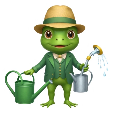 Frog plantsmen  sticker