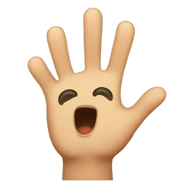 Emoji with serious face with hand doing salute with two fingers sticker