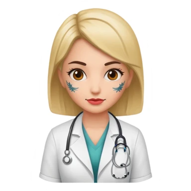 tattooed doctor girl sticker