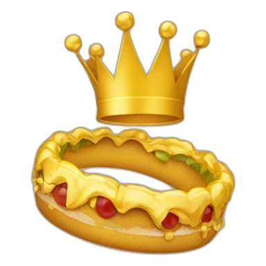 Letra R con una corona dorada sticker