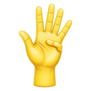 Crossed Fingers phone emoji style sticker