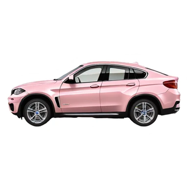 light pink bmw x6 car sticker