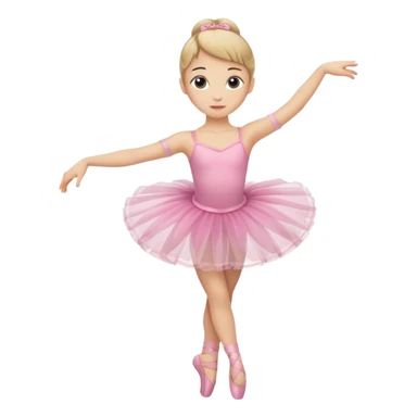 Girl ballerina emoji 2 legs sticker