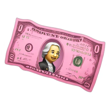 pink money sticker