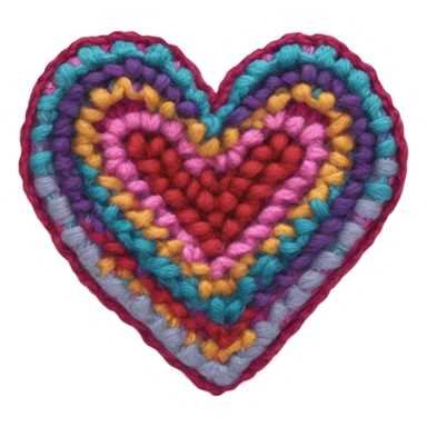 Crochet Heart sticker