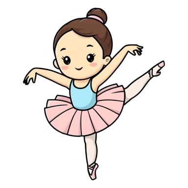 A ballerina is dancing in front of the audience at a grand theater. sticker