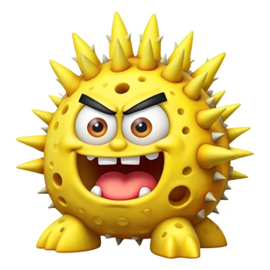 SpongeBob combined with Bowser sticker