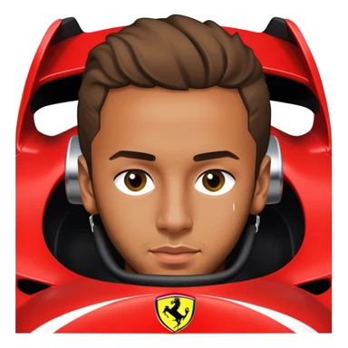 LEWIS HAMILTON IN FERRARI  sticker
