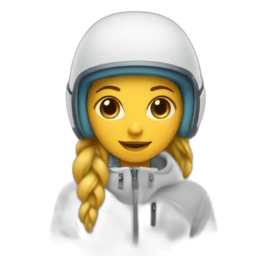 snowboarder woman sticker