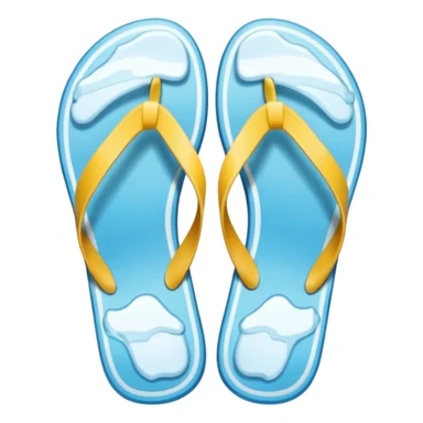 ice flip flop sticker