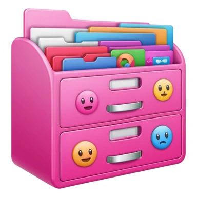 pink app drawer folder sticker