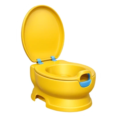 Yellow Children’s potty without a lid  sticker