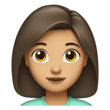 Fille-brune-amoureuse sticker