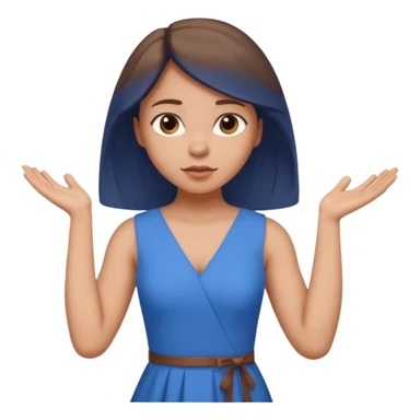 A girl with curious expressions and her arms resting  a v  on her waist  sticker