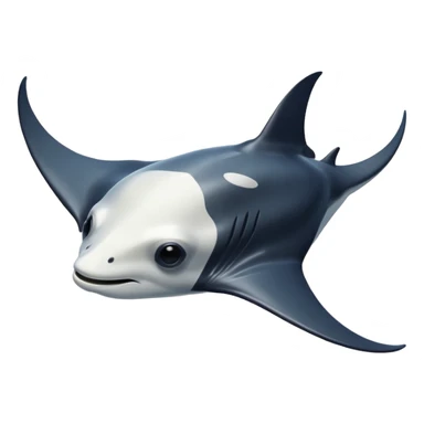 Manta ray sticker